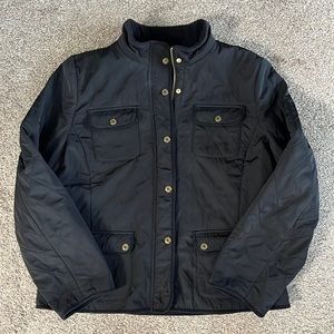 Talbots Quilted Snap Front Jacket Size L